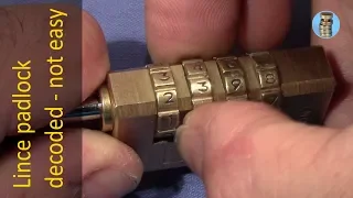 (picking 575) Lince combination padlock with false gates - exhausting decoding