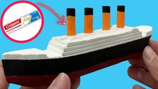 How to Make Titanic Ship out of Toothpaste Box | Amazing Result