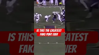 Is this the greatest Fake Punt ever ?
