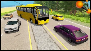 BUS IN ACCIDENT! DRUNK DRIVER - BeamNg Drive