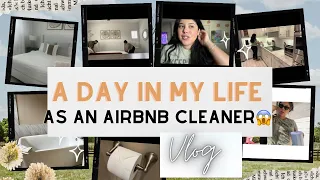 A day in my life as an Airbnb Cleaner💰 Taking you behind the scenes 🤯 #airbnb #airbnbcleaning