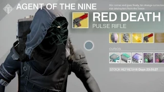 How to Get Red Death EXOTIC Pulse Rifle? Destiny Xûr Agent of the Nine New Location