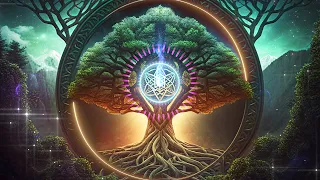 528 Hz Cultivate Positive Aura | Tree Of Life | Healing Root Chakra Meditation | Heal Golden Chak...