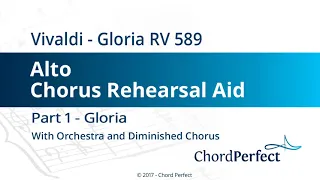 Vivaldi's Gloria Part 1 - Gloria - Alto Chorus Rehearsal Aid