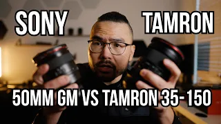 Sony 50mm f/1.2 GM vs Tamron 35-150 f/2-f/2.8 #sonya7siii #sonya7iv