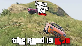 Failing Our Driving Tests In The Road Is Lava In GTA 5