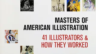 Masters of American Illustration: 41 Illustrators & How They Worked (Flick Through / ASMR)