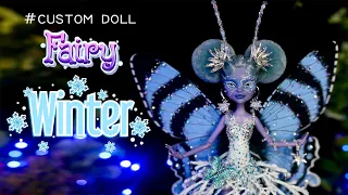 WINTER Butterfly Fairy - OOAK doll - Monster High Custom doll - Sang Bup Be