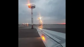 Take off from Bishkek to Osh on a MD 83 from Tez Jet