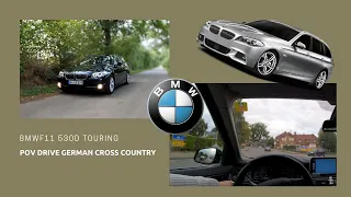 BMW 530D Touring F11 (2013) POV Country Road Drive | POV Drive by CarCast | 4K