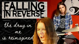 Falling in Reverse - The Drug in me is Reimagined Piano, Vocal, Drum Cover