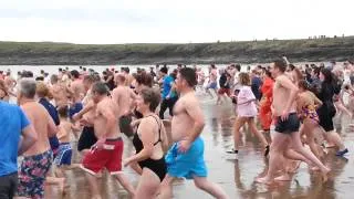 Barry Island New years day swim 2015