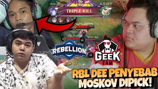 MOSKOVNYA GILA COK !! FIX DIRANKED PADA PICK MOSKOV GARA-GARA INI !! RBL VS GEEK MATCH 1 - MPL S13