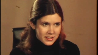 WCCO-TV's Bill Carlson with Carrie Fisher, 1977