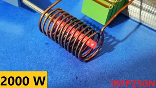 How to Make induction Heater, 2kw induction Heater / IRFP250N