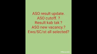 upsssc ASO final result