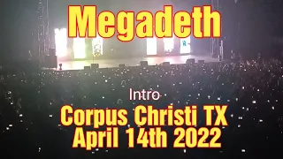 Etron Playing - Megadeth Intro Live April 14th 2022 American Bank Center