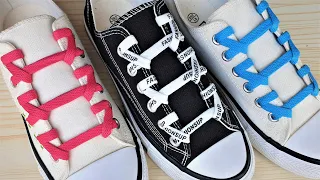 How To Tie ShoeLaces - Creative Ways to Fasten Tie Your Shoes Tutorial Step by Step, #134