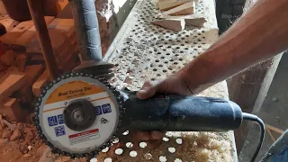 The most dangerous attachment for an angle grinder , ANGLE GRINDER CHAINSAW