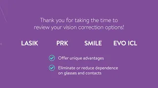 Choosing the Best: A Comparison of LASIK, SMILE, PRK and EVO ICL