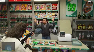 GTA 5 - Trevor's Store Robbery + Six Star Escape