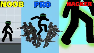 Anger of stick 5 : zombie - NOOB vs PRO vs HACKER