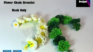 Rainbow Loom Shamrock | Four Leaf Clover Bracelet -  Rainbow Loom Flower Bracelet