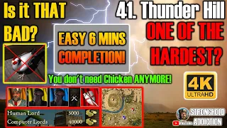 Easiest completion: 41.Thunder Hill (WORST trial mission?) - Stronghold Crusader HD (4K 2160P)