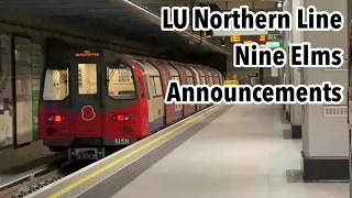 London Underground Northern Line Announements - Nine Elms