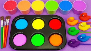 Satisfying Video l How To Make Rainbow Duck Lollipop Candy with Playdoh Cutting ASMR #13