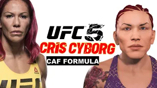 How to make Cris Cyborg in UFC 5 (CAF Formula)