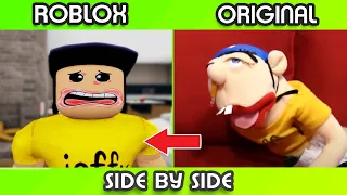 SML Movie vs SML ROBLOX: Jeffy's Funniest Moments! Side by Side