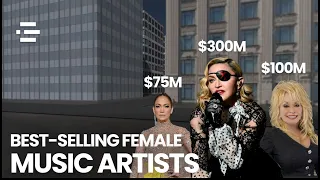 Best Selling Female Music Artists of All Time (3D Comparison)