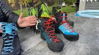 Beer o'clock review with men’s and woman’s mountaineering and winter walking boots from Salewa