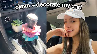 clean and decorate my car with me!