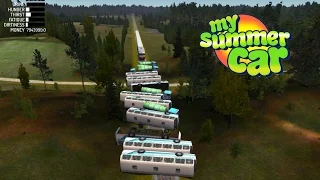 My Summer Car #42 | Trucks y Buses vs Tren