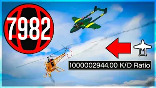 Trolling A 1 BILLION KD Rank 7982 Pyro Griefer on GTA Online!!!