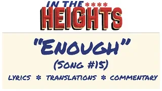 "Enough" - Lyrics, Translations, & Dumb Commentary