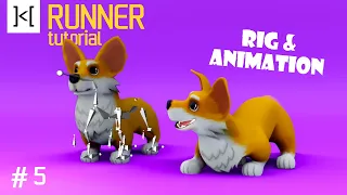How to make a Runner Game (E05 Rig / Animation ) - Unity Blender