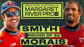 Jordy Smith vs Frederico Morais | Western Australia Margaret River Pro 2024 - Round of 32