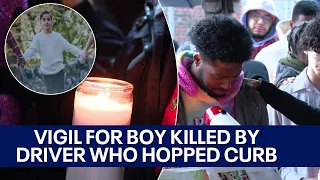 Emotional vigil held for Delaware boy hit and killed by car