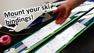 How to mount your Ski Bindings at HOME!   Part 1