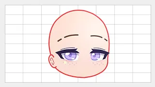 Front facing oc using Live2D and Gacha Club