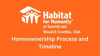 Habitat Homeownership Process and Timeline
