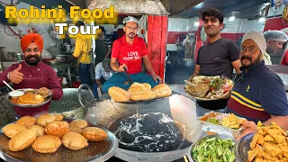 Famous Breakfast street food in Rohini | Sardar Ji jeep wale , poori aloo , kulche chole