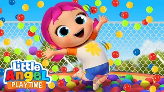 Be Safe At The Bounce House | Fun Sing Along Songs by Little Angel Playtime