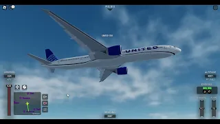 United Airlines Boeing 777 Menorca-Gran Canaria (Project Flight Roblox)