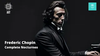 The Best Nocturnes, Chopin & Artificial Intelligence Art | Study, Sleep, Background