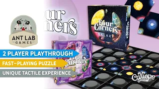 Four Corners Galaxy Board Game Playthrough | 2 Players