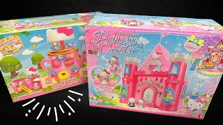 25 Minutes Satisfying with Unboxing Hello Kitty Princess Castle and Teapot Cafe | ASMR (no music)